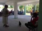 We have devotions, singing, & prayer at the beginning of each clinic day.